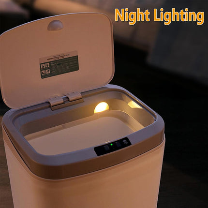 Sensor Trash Bin Touchless 16L White Automatic Motion Kitchen Rubbish Can