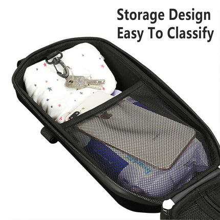 Large Electric Scooter Bag Hard Shell Pouch Front Storage Waterproof Scooter