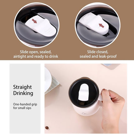 Double Walled Mug Stainless Steel 500ml Leak and Spill Proof for Hot Cold Drink