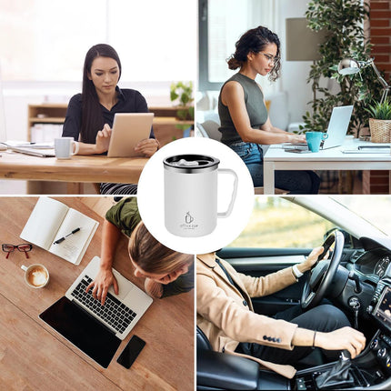Double Walled Mug Stainless Steel 500ml Leak and Spill Proof for Hot Cold Drink
