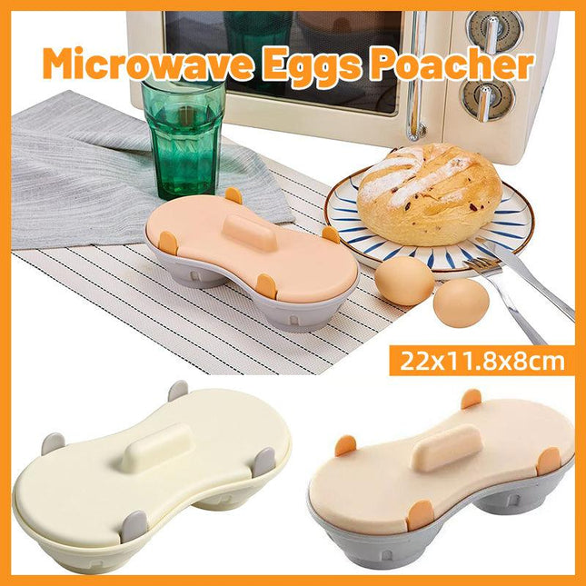 Microwave Egg Steamer With Lid Kitchen Egg Cooker Poacher Steam Box Container