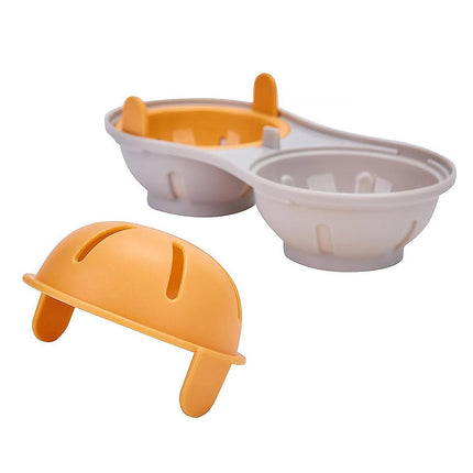 Microwave Egg Steamer With Lid Kitchen Egg Cooker Poacher Steam Box Container