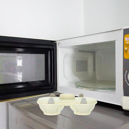 Microwave Egg Steamer With Lid Kitchen Egg Cooker Poacher Steam Box Container