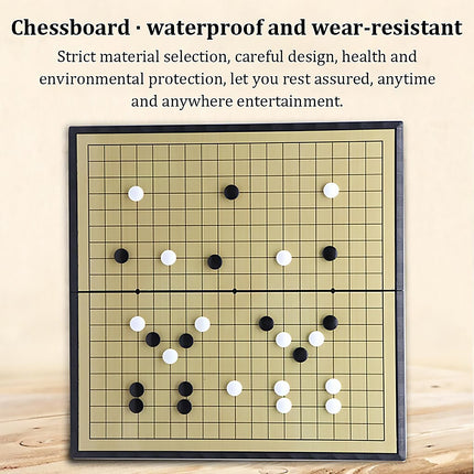 Magnetic Go Game Chess Set Foldable Portable Travel Home Game Toy