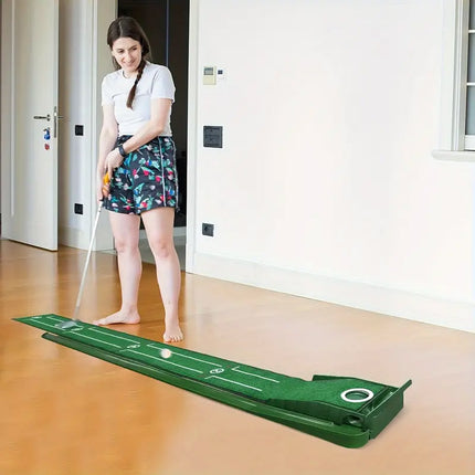 Golf Putting Mat Portable Mini Golf Practice Pad for Indoor Office Training Game