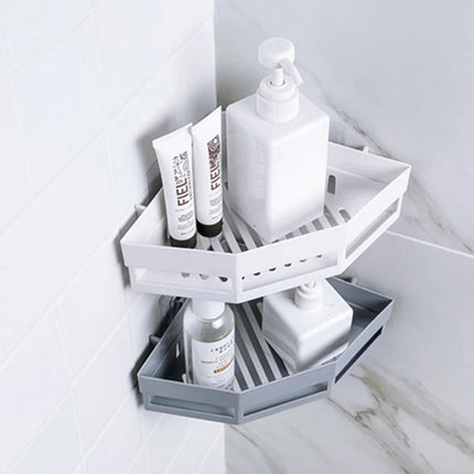 Toilet Storage Rack 2PCS Wall Mounted Shelf Bathroom Organiser Hanging Tripod