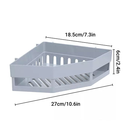 Toilet Storage Rack 2PCS Wall Mounted Shelf Bathroom Organiser Hanging Tripod