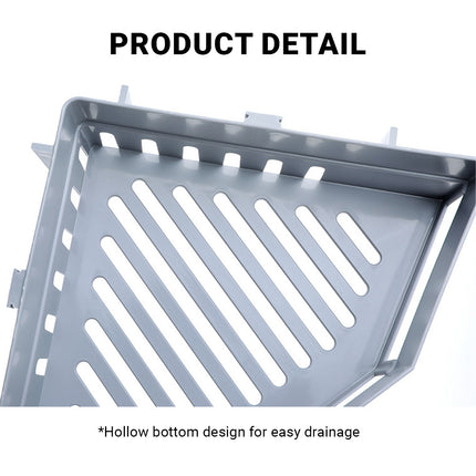 Toilet Storage Rack 2PCS Wall Mounted Shelf Bathroom Organiser Hanging Tripod