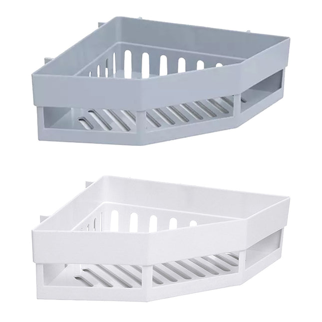 Toilet Storage Rack 2PCS Wall Mounted Shelf Bathroom Organiser Hanging Tripod