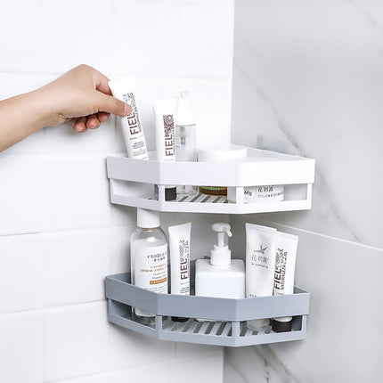 Toilet Storage Rack 2PCS Wall Mounted Shelf Bathroom Organiser Hanging Tripod