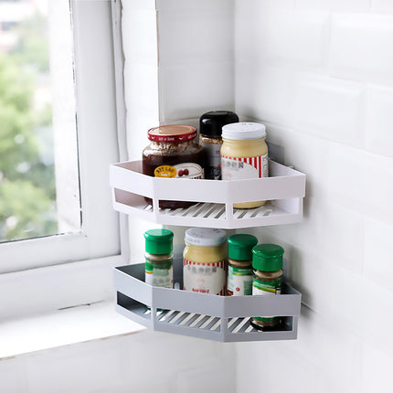 Toilet Storage Rack 2PCS Wall Mounted Shelf Bathroom Organiser Hanging Tripod