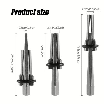 6 Piece Stone Splitting Wedge Feather Shim Kit Granite Rock Concrete Mason Tool