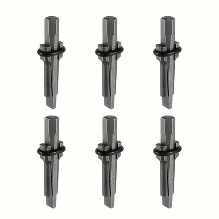 6 Piece Stone Splitting Wedge Feather Shim Kit Granite Rock Concrete Mason Tool