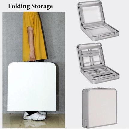 Portable Folding Picnic Camping Set Aluminium Table with 2 Foldable Chairs BBQ