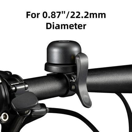 Black Bicycle Bell Crisp Sound Classic Bike Handlebar Ring Bell Accessory Use