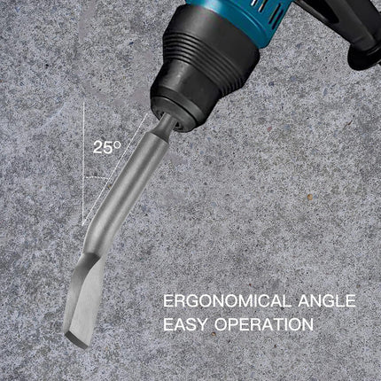 75mm Wide SDS Plus Tile Chisel 25 Degree Bent Shaft for Concrete Masonry Removal