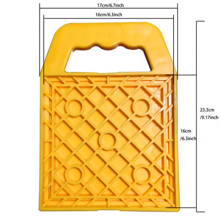 Set of 4 RV Leveling Blocks Stackable Caravan Jack Stabiliser Pads with Handle