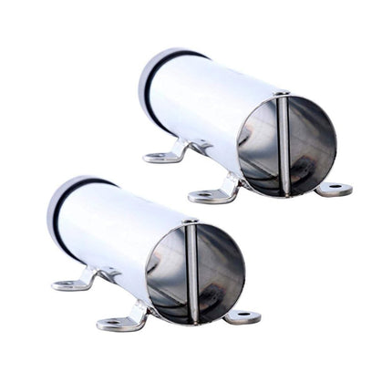 2pcs Stainless Steel Fishing Rod Holders Clamp On Rails Mounting Boat Transom