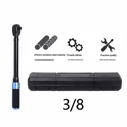 Adjustable Torque Wrench 72 Tooth Ratchet Automotive Bicycle Mechanic Tool