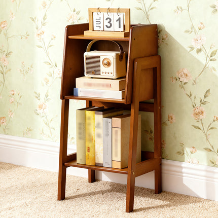 Simple Bookshelf Floor Standing Bookcase Sturdy Large Capacity for Home Office