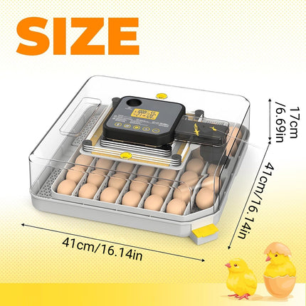 Egg Incubator Automatic Temperature Control 48 Eggs Large Capacity Farm Home Use