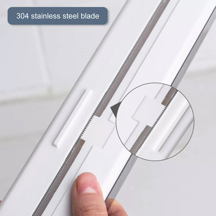 Plastic Food Wrap Dispenser Cutter Foil Cling Film Storage Holder Box Kitchen