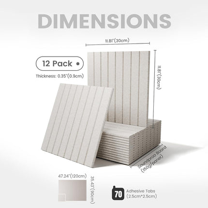Vertical Grain Felt Board Backdrop For Home Office Photo Studio Decoration