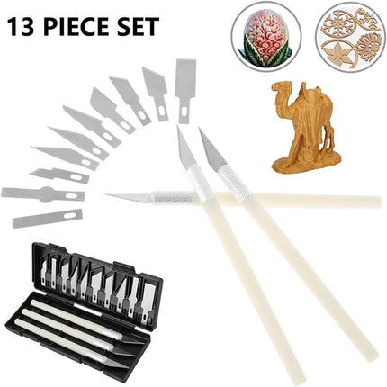 Model Cleaning Tool Kit Trimming Knife Side Cutter Files Tweezers Hobby Set