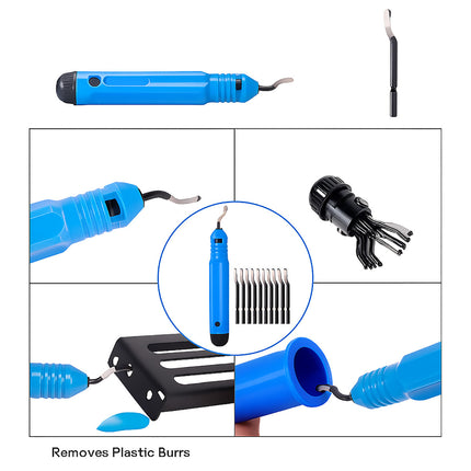 Model Cleaning Tool Kit Trimming Knife Side Cutter Files Tweezers Hobby Set