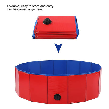 Folding Pet Pool Sand Table Outdoor Pet Bath Tub Toy Play Water Pool PVC Use