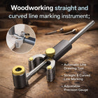 Woodworking Marking Gauge Straight and Curved Line Scriber Parallel Scribe Tool