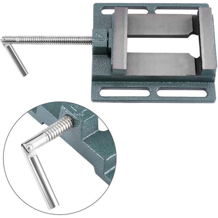 Precision Mini Drill Press Vise 3 Inch Flat Nose Bench Clamp Workpiece Tool