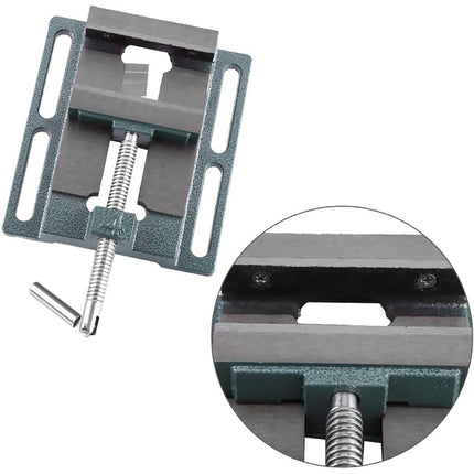Precision Mini Drill Press Vise 3 Inch Flat Nose Bench Clamp Workpiece Tool