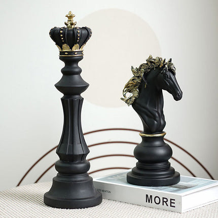 3PCS Chess Table Decoration Ornament for Home Office Desk Decorative Art Craft