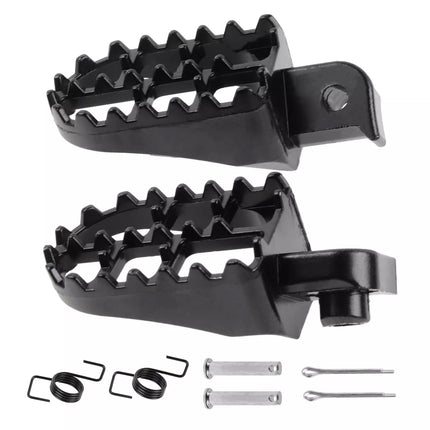 1 Pair Child Car Front Foot Pedal Wide Pegs Adjustable Black Safety Accessory Kit