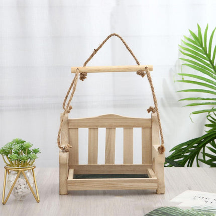 Outdoor Hanging Wooden Bird Feeder Garden Wild Bird Feeding Station House