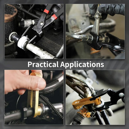 Automotive AC Fuel Line Disconnect Tool Kit Refrigerant Hose Removal Repair Set