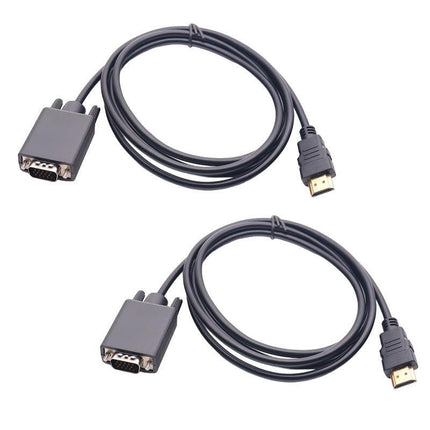 1.8m 1080P HDMI to VGA Gold Plated Adapter Cable for HDTV HD LCD