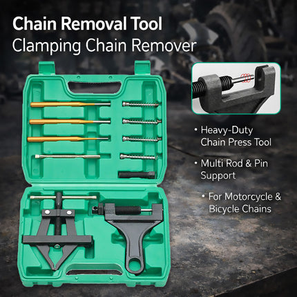 Heavy Duty Bicycle Motorcycle Chain Breaker Repair Tightener Cutter Tool Set