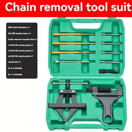 Heavy Duty Bicycle Motorcycle Chain Breaker Repair Tightener Cutter Tool Set