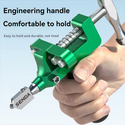 Heavy Duty Glass Tile Cutter Manual Roller Oil Feed Cutting Tool Decoration Use