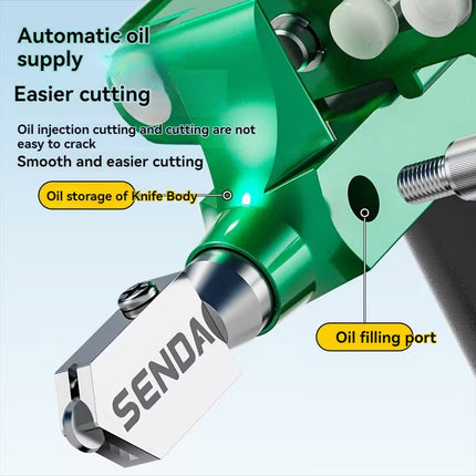 Heavy Duty Glass Tile Cutter Manual Roller Oil Feed Cutting Tool Decoration Use
