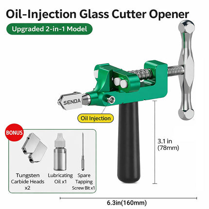 Heavy Duty Glass Tile Cutter Manual Roller Oil Feed Cutting Tool Decoration Use
