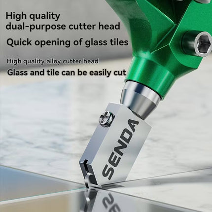 Heavy Duty Glass Tile Cutter Manual Roller Oil Feed Cutting Tool Decoration Use