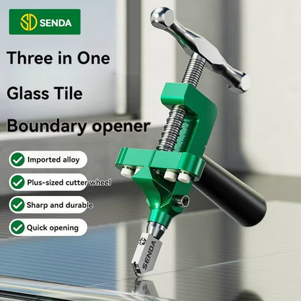 Heavy Duty Glass Tile Cutter Manual Roller Oil Feed Cutting Tool Decoration Use
