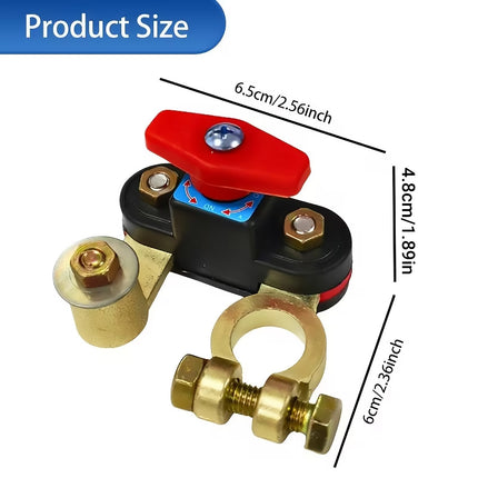 Heavy Duty Car Battery Disconnect Switch 12V 24V Rotary Master Power Cut Off