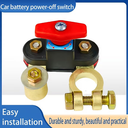 Heavy Duty Car Battery Disconnect Switch 12V 24V Rotary Master Power Cut Off