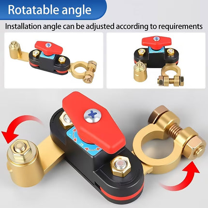 Heavy Duty Car Battery Disconnect Switch 12V 24V Rotary Master Power Cut Off
