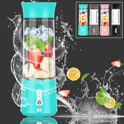 Portable Electric Fruit Juicer Smoothie Blender USB Rechargeable Travel Bottle - Aimall