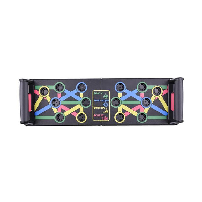 14 in1 Push Up Board Rack Bar Grip Handle Muscle Train Gym Workout Fitness Stand - Aimall